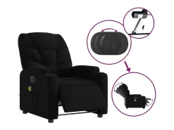 Poltrona* Poltrona reclinável de massagens elétrica tecido SHL958422 Preto