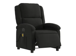 Poltrona| Poltrona reclinável de massagens elétrica tecido SHL610683 Preto