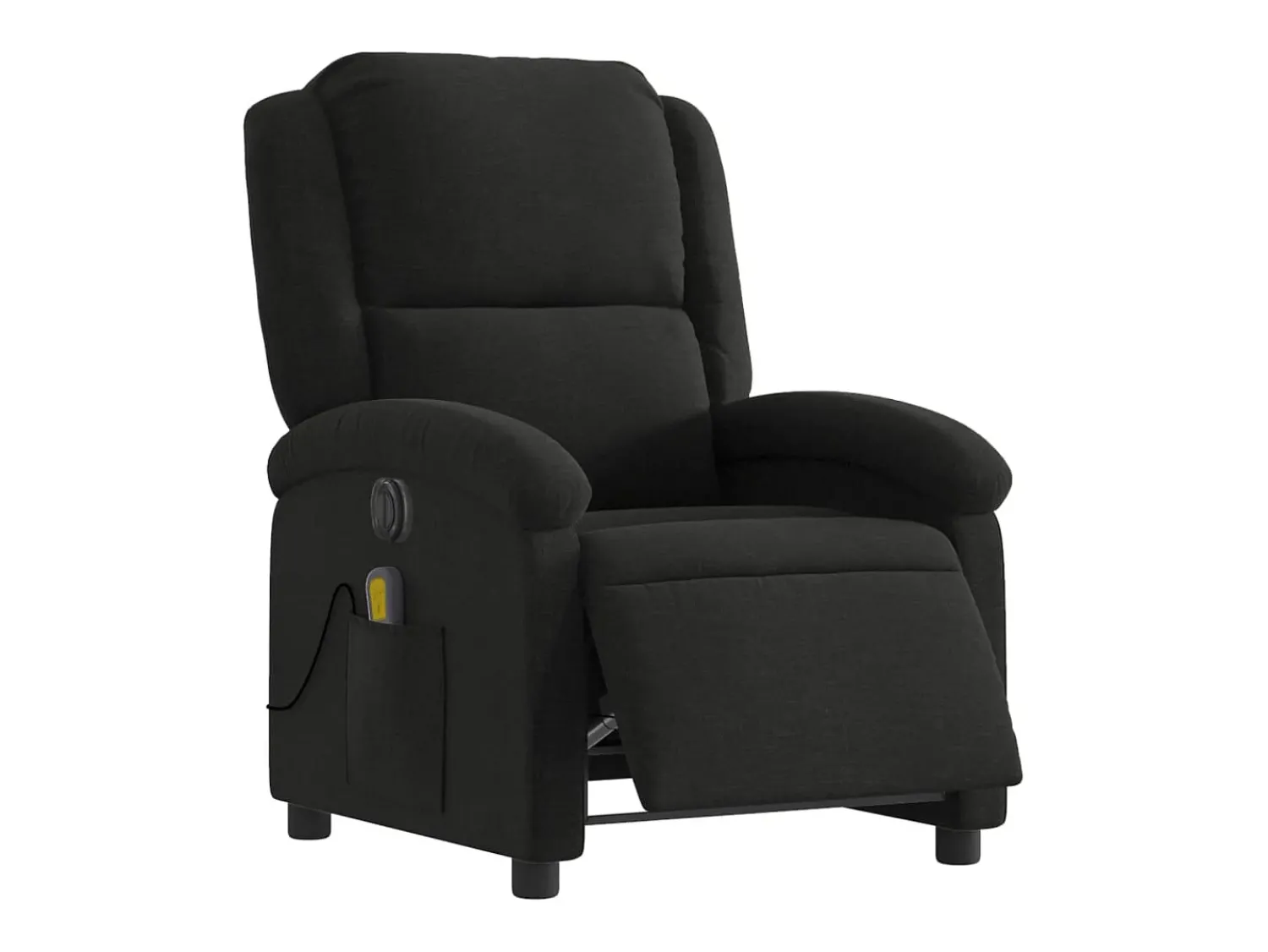 Poltrona| Poltrona reclinável de massagens elétrica tecido SHL610683 Preto