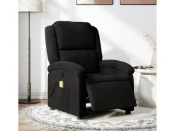 Poltrona| Poltrona reclinável de massagens elétrica tecido SHL610683 Preto