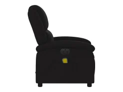 Poltrona| Poltrona reclinável de massagens elétrica tecido SHL610683 Preto
