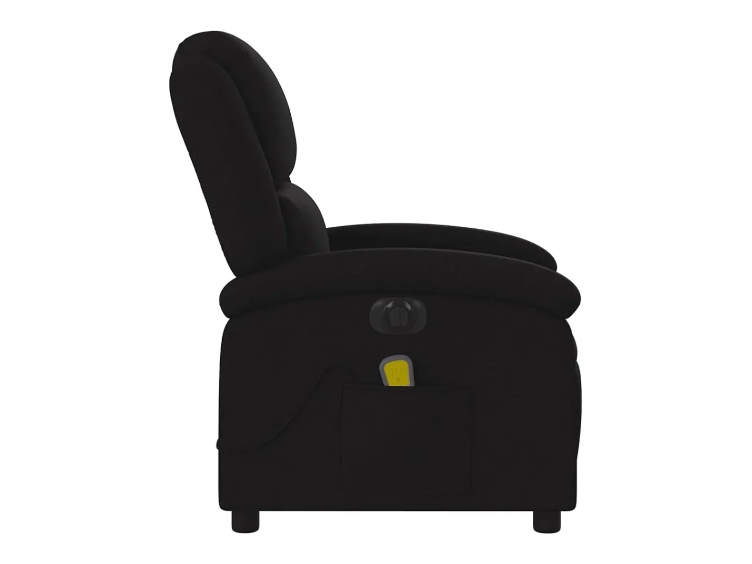 Poltrona| Poltrona reclinável de massagens elétrica tecido SHL610683 Preto