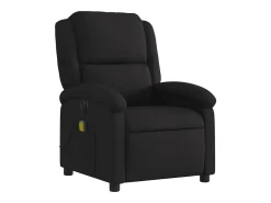 Poltrona| Poltrona reclinável de massagens elétrica tecido SHL610683 Preto