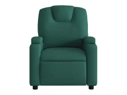 Best Poltrona reclinável de massagens elétrica tecido verde-escuro SHL467953 Verde pinho