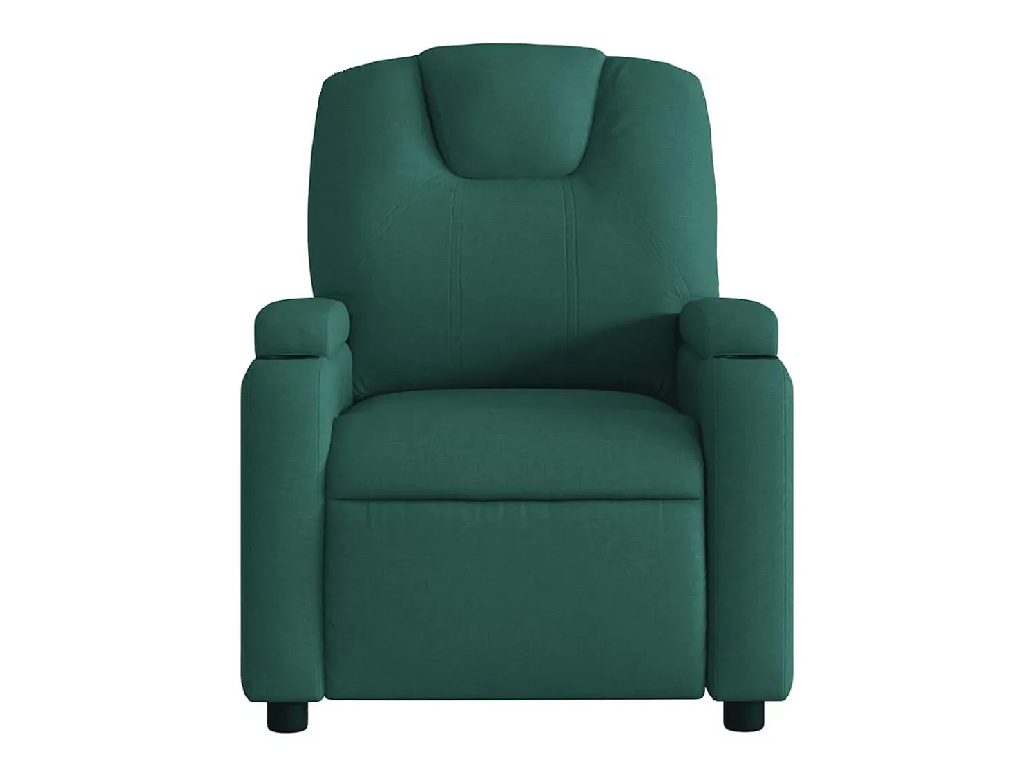 Best Poltrona reclinável de massagens elétrica tecido verde-escuro SHL467953 Verde pinho