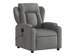 Poltrona| Poltrona reclinável de massagens elétrica tecido cinza-escuro SHL338470 Cinza antracite