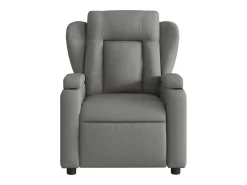 Poltrona| Poltrona reclinável de massagens elétrica tecido cinza-escuro SHL338470 Cinza antracite