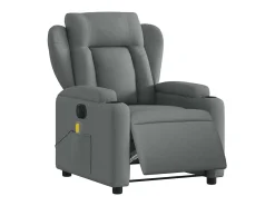 Poltrona| Poltrona reclinável de massagens elétrica tecido cinza-escuro SHL338470 Cinza antracite