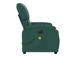 Poltrona| Poltrona reclinável de massagens elétrica tecido verde-escuro SHL721153 Verde pinho