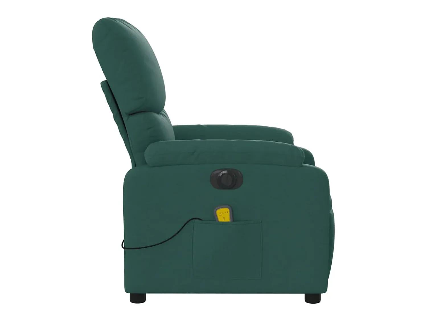 Poltrona| Poltrona reclinável de massagens elétrica tecido verde-escuro SHL721153 Verde pinho