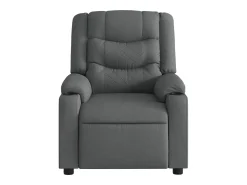 Poltrona* Poltrona reclinável de massagens elétrica tecido cinza-escuro SHL954506 Cinza antracite