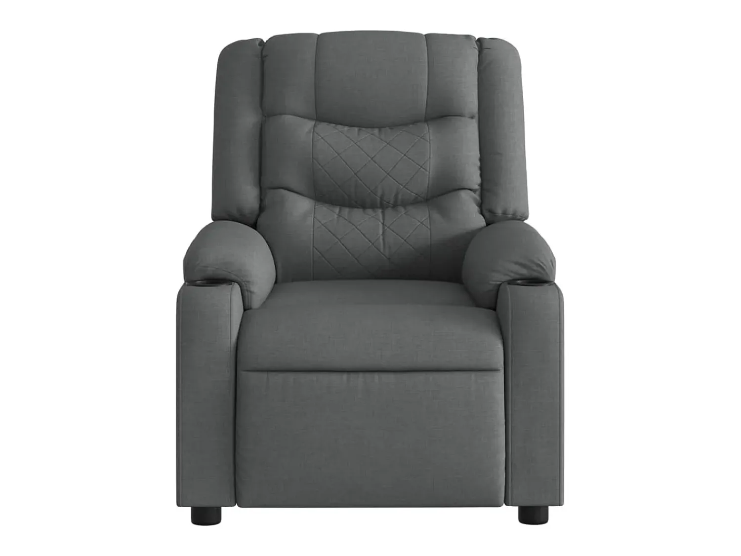 Poltrona* Poltrona reclinável de massagens elétrica tecido cinza-escuro SHL954506 Cinza antracite