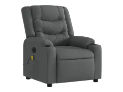 Poltrona* Poltrona reclinável de massagens elétrica tecido cinza-escuro SHL954506 Cinza antracite