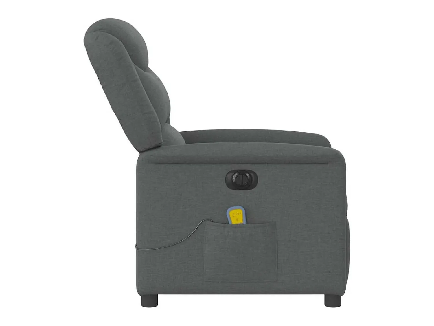 Poltrona* Poltrona reclinável de massagens elétrica tecido cinza-escuro SHL912743 Cinza antracite