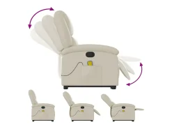 Poltrona reclinável de massagens couro artificial cor SHL2737^ Poltrona