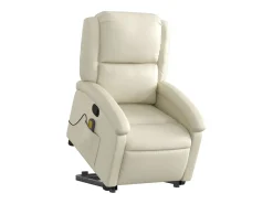 Poltrona reclinável de massagens couro artificial cor SHL2737^ Poltrona
