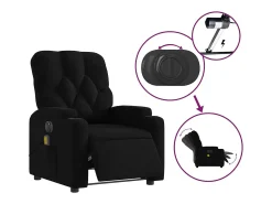 Poltrona* Poltrona reclinável de massagens elétrica tecido SHL814957 Preto