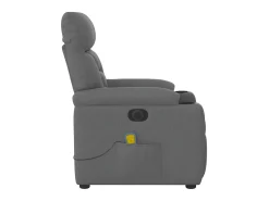 Poltrona* Poltrona reclinável de massagens elétrica tecido cinza-escuro SHL164046 Cinza antracite