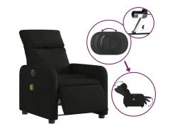 Poltrona* Poltrona reclinável de massagens elétrica tecido SHL157092 Preto