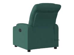 Outlet Poltrona reclinável de massagens elétrica tecido verde-escuro SHL970336 Verde pinho
