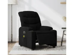 Online Poltrona reclinável de massagens elétrica tecido SHL277291 Preto