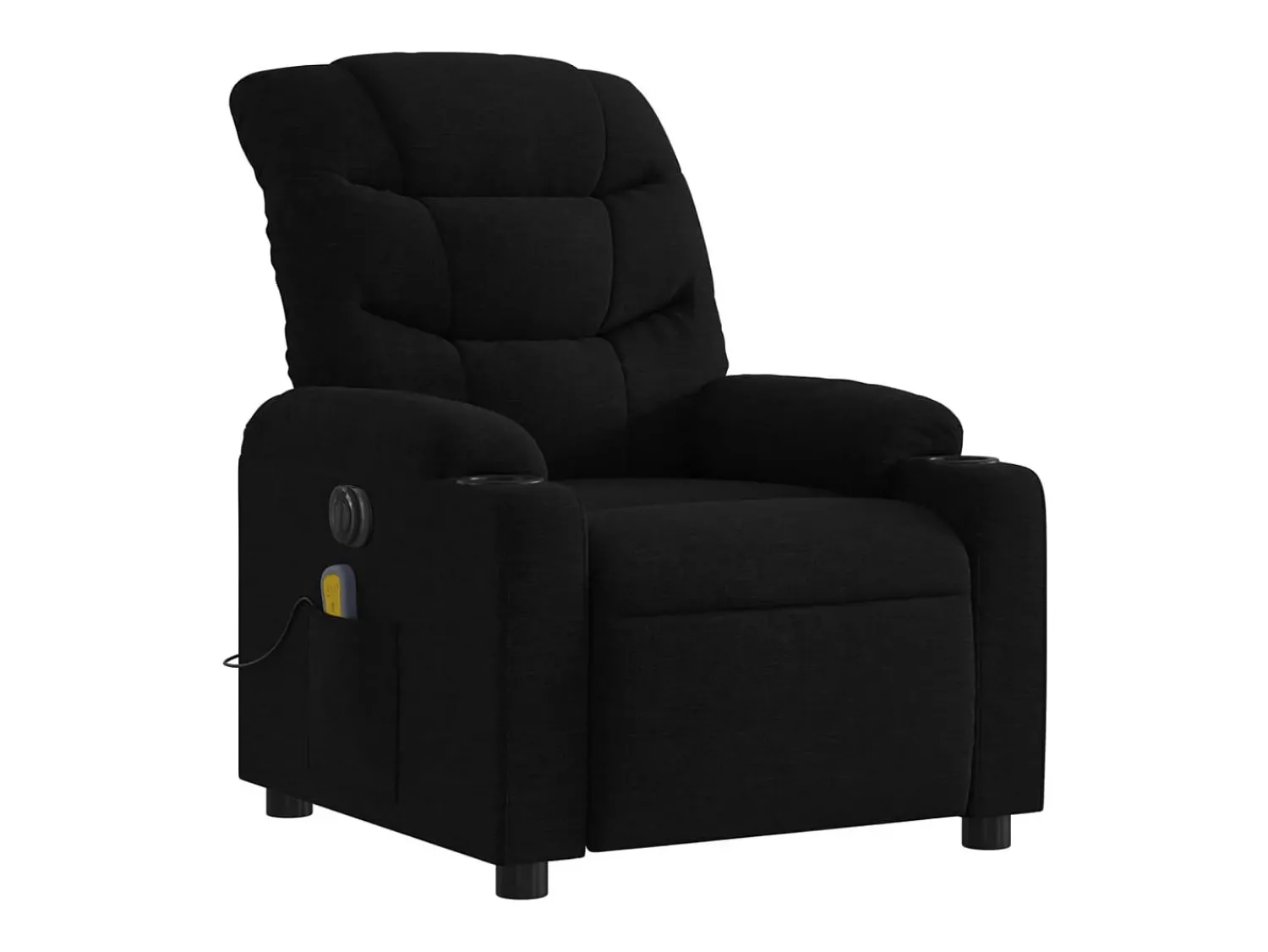 Online Poltrona reclinável de massagens elétrica tecido SHL277291 Preto