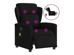 Poltrona reclinável de massagens elétrica tecido SHL619356^ Poltrona
