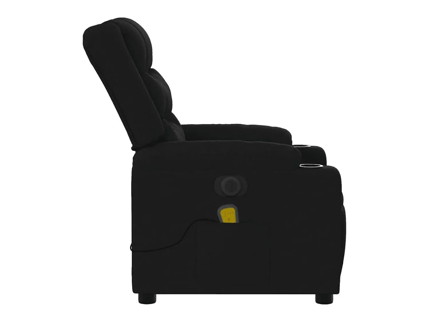 Poltrona* Poltrona reclinável de massagens elétrica tecido SHL928639 Preto