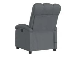 Poltrona reclinável de massagens elétrica tecido cinza-escuro SHL469685^ Poltrona
