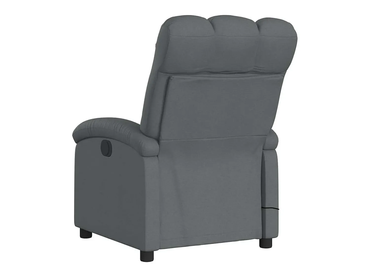 Poltrona reclinável de massagens elétrica tecido cinza-escuro SHL469685^ Poltrona
