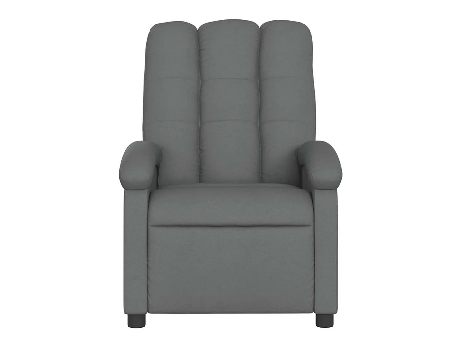 Poltrona reclinável de massagens elétrica tecido cinza-escuro SHL469685^ Poltrona