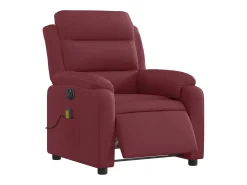Poltrona| Poltrona reclinável de massagens elétrica tecido tinto SHL617525 Vermelho