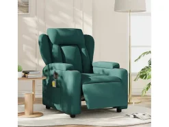 Poltrona* Poltrona reclinável de massagens elétrica tecido verde-escuro SHL298255 Verde pinho