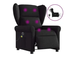 Poltrona| Poltrona reclinável de massagens elétrica tecido SHL149474 Preto