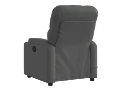 Poltrona reclinável de massagens elétrica tecido cinza-escuro SHL453497^ Poltrona