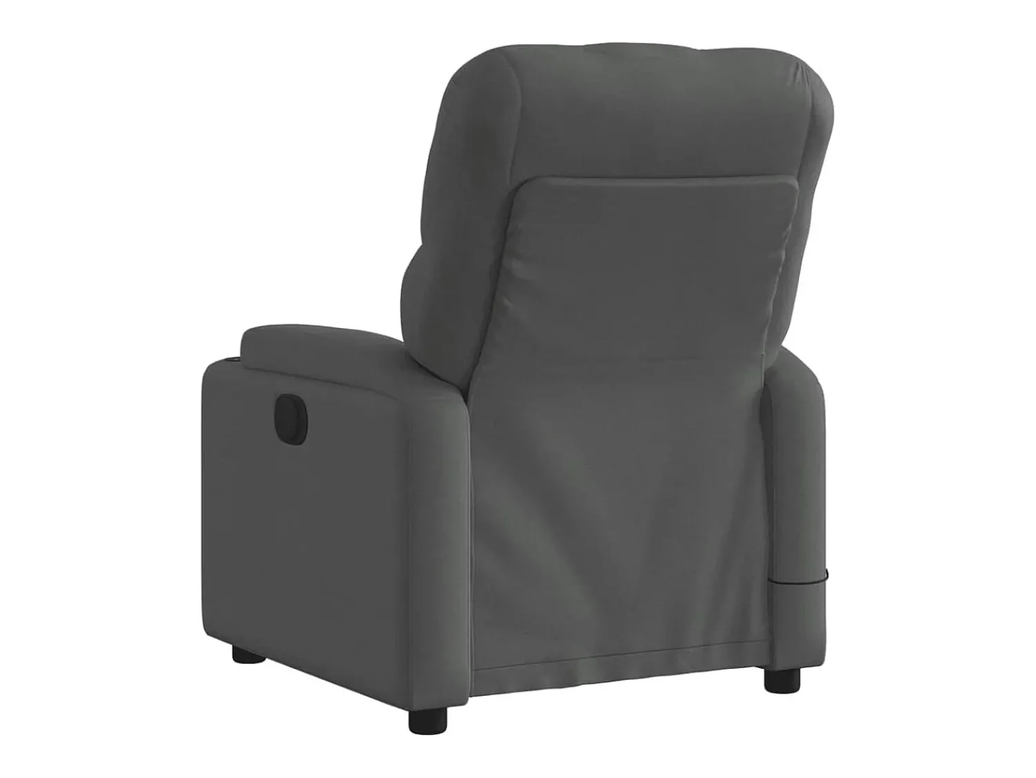 Poltrona reclinável de massagens elétrica tecido cinza-escuro SHL453497^ Poltrona