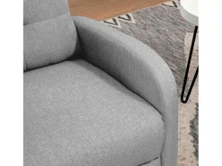 Poltrona* Poltrona reclinável Denmark, cinza claro, para sala de estar, 67x98x87 cm Cinzento claro