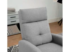 Poltrona* Poltrona reclinável Denmark, cinza claro, para sala de estar, 67x98x87 cm Cinzento claro