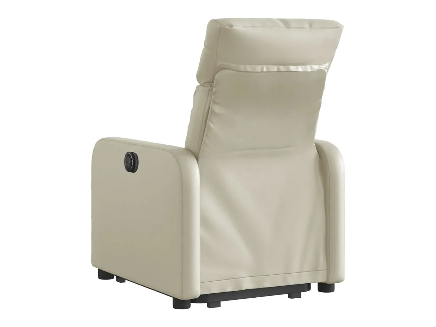 Poltrona|vidaxl Poltrona reclinável elevatória elétrica couro artificial Creme