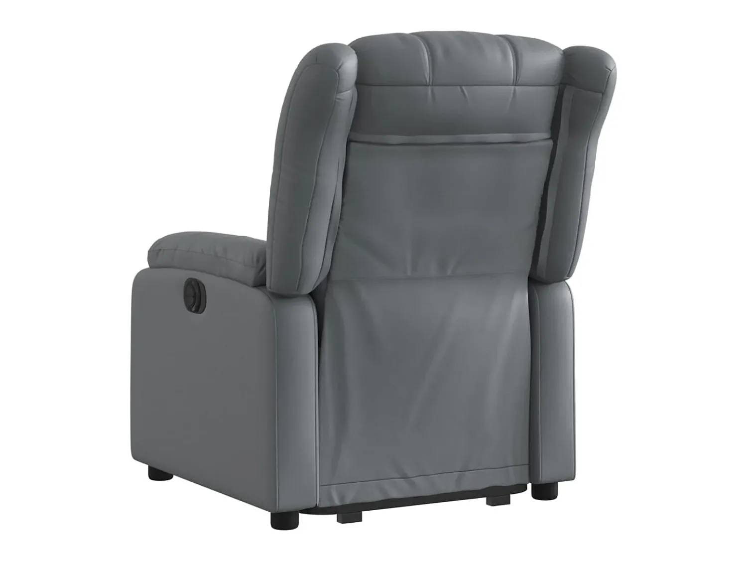 Best Poltrona reclinável elevatória couro artificial PT743024 Cinzento