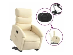 Online Poltrona reclinável elevatória tecido cor PT423267 Creme