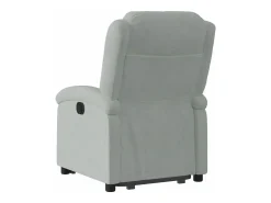 Poltrona* Poltrona reclinável elevatória veludo cinza-claro PT926592 Cinzento claro