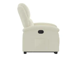 Poltrona*vidaxl Poltrona reclinável elevatória veludo cor Creme