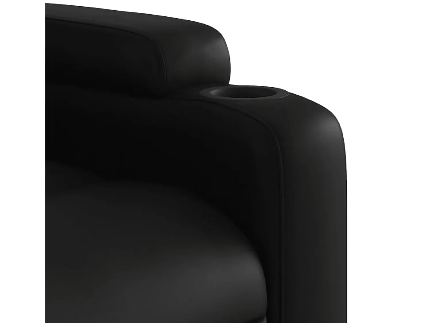 Online vidaxl Poltrona reclinável elevatória couro artificial Preto