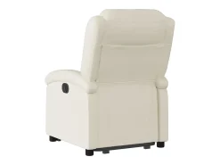 Clearance Poltrona reclinável elevatória couro artificial cor PT269600 Creme