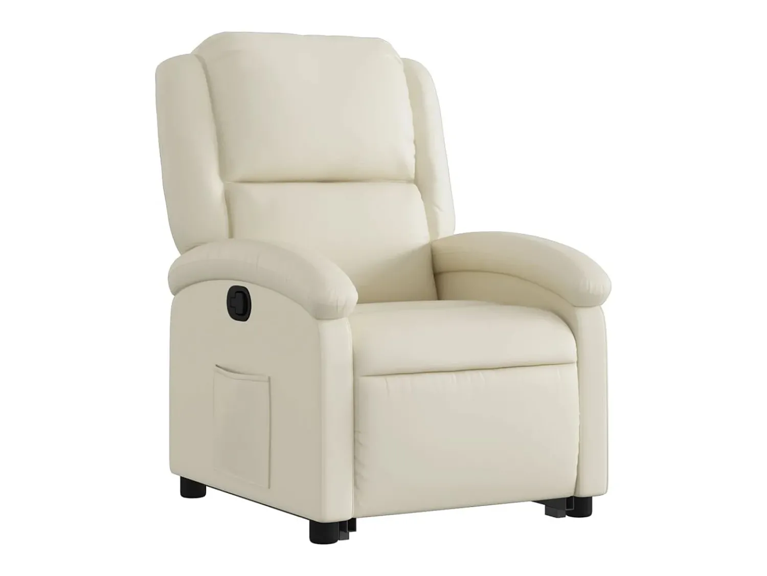 Clearance Poltrona reclinável elevatória couro artificial cor PT269600 Creme