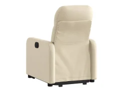Discount Poltrona reclinável elevatória elétrica tecido cor PT829509 Creme