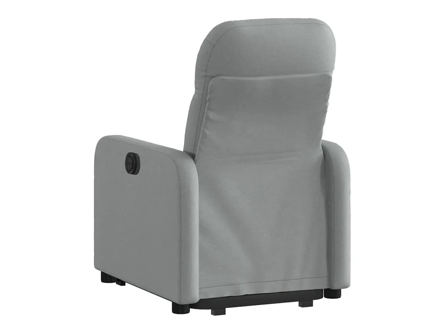 New Poltrona reclinável elevatória elétrica tecido cinzento-claro PT414968 Cinzento claro