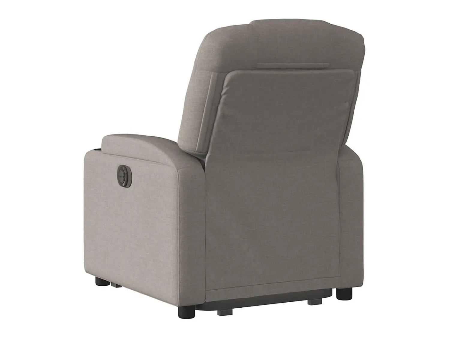 Poltrona|vidaxl Poltrona reclinável elevatória tecido cinzento-acastanhado Taupe