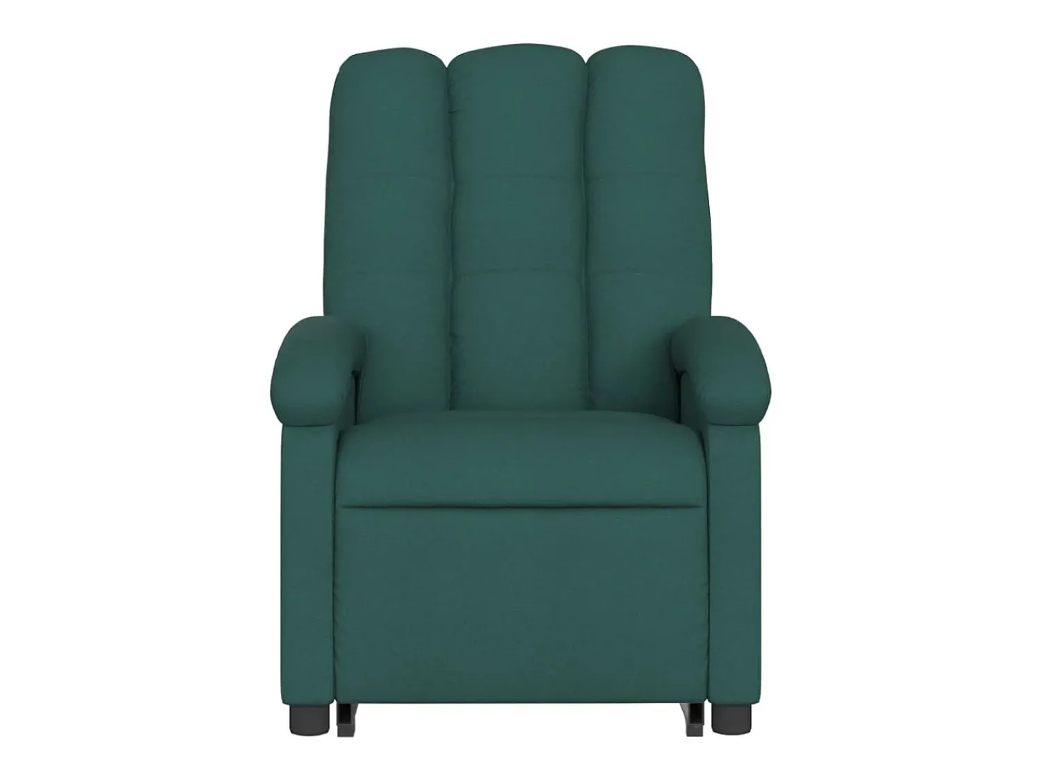 Poltrona|vidaxl Poltrona reclinável elevatória tecido -escuro Verde